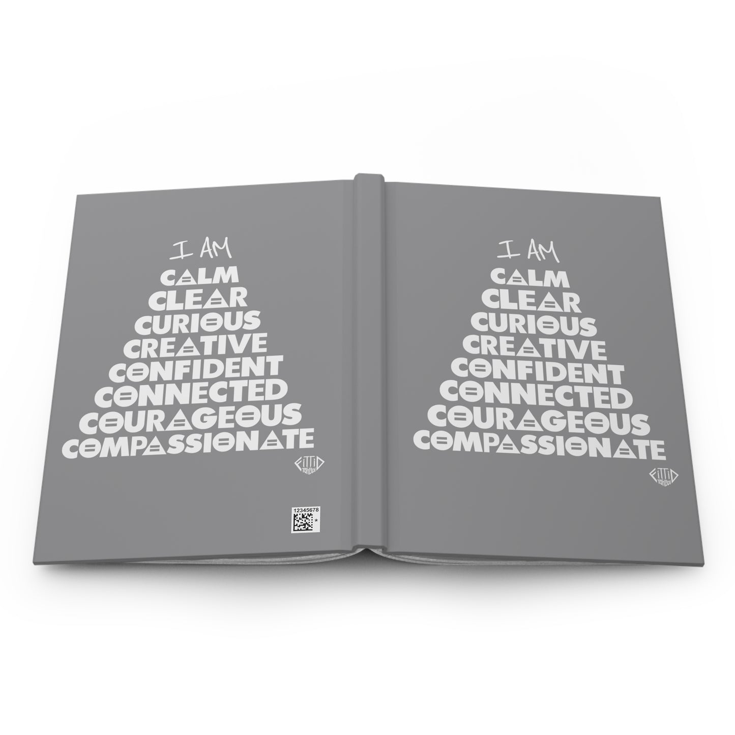 The 8 Cs of Self Journal Hardcover - Grey