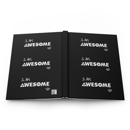 I AM AWESOME Journal Hardcover - Black