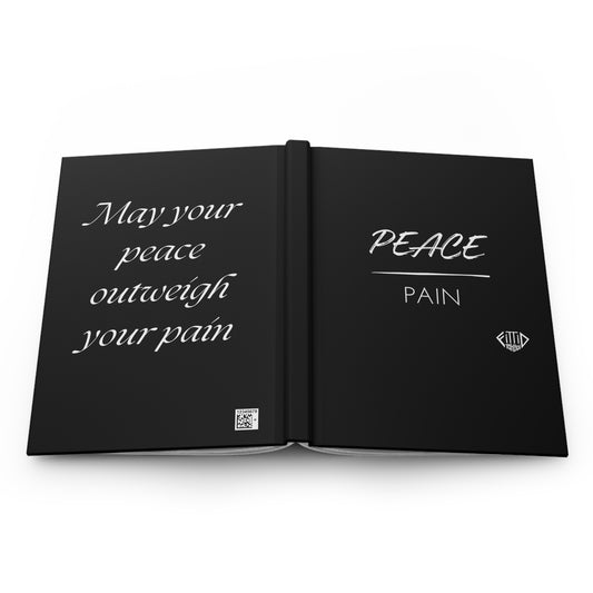 Peace over Pain Journal Hardcover - Black